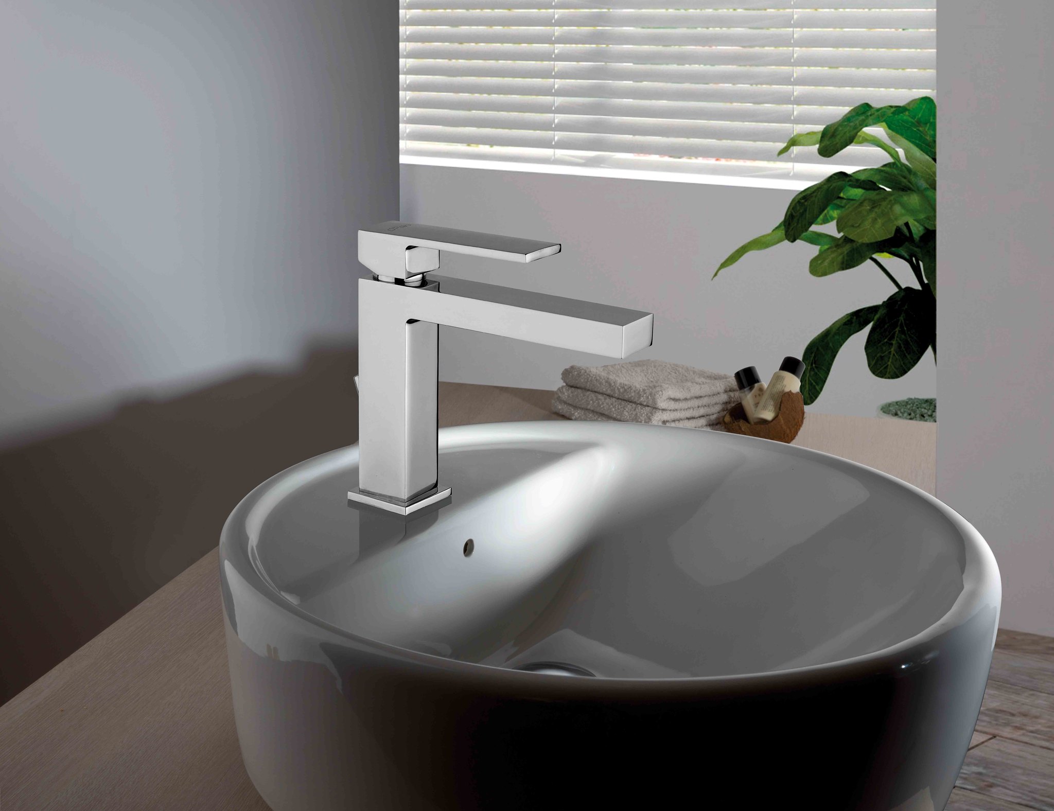 Grifo de lavabo Paini DAX sin desague, cromo