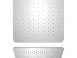 Rociador de ducha Paini antical de acero inoxidable 300x300 mm ultraplana