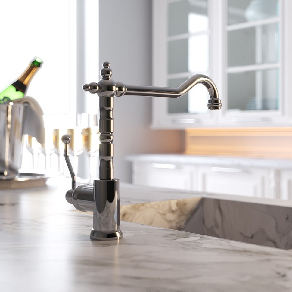 Grifo monomando de cocina Paini DUOMO, cromo