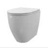 Taza inodoro WC a suelo Bull SDR con sistema de descarga vértigo,blanco brillo