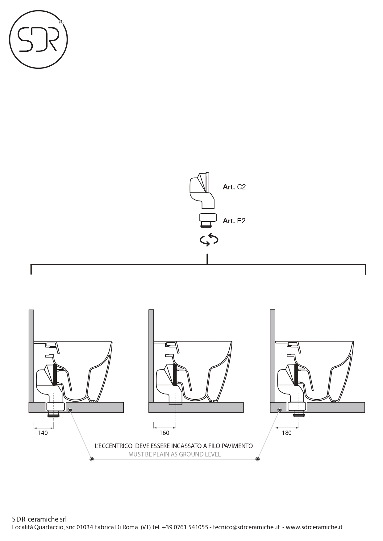 Taza inodoro WC a suelo QUADRA SDR con sistema de descarga No Rim_tecnico2 Taza inodoro WC a suelo QUADRA SDR con sistema de descarga No Rim_tecnico2