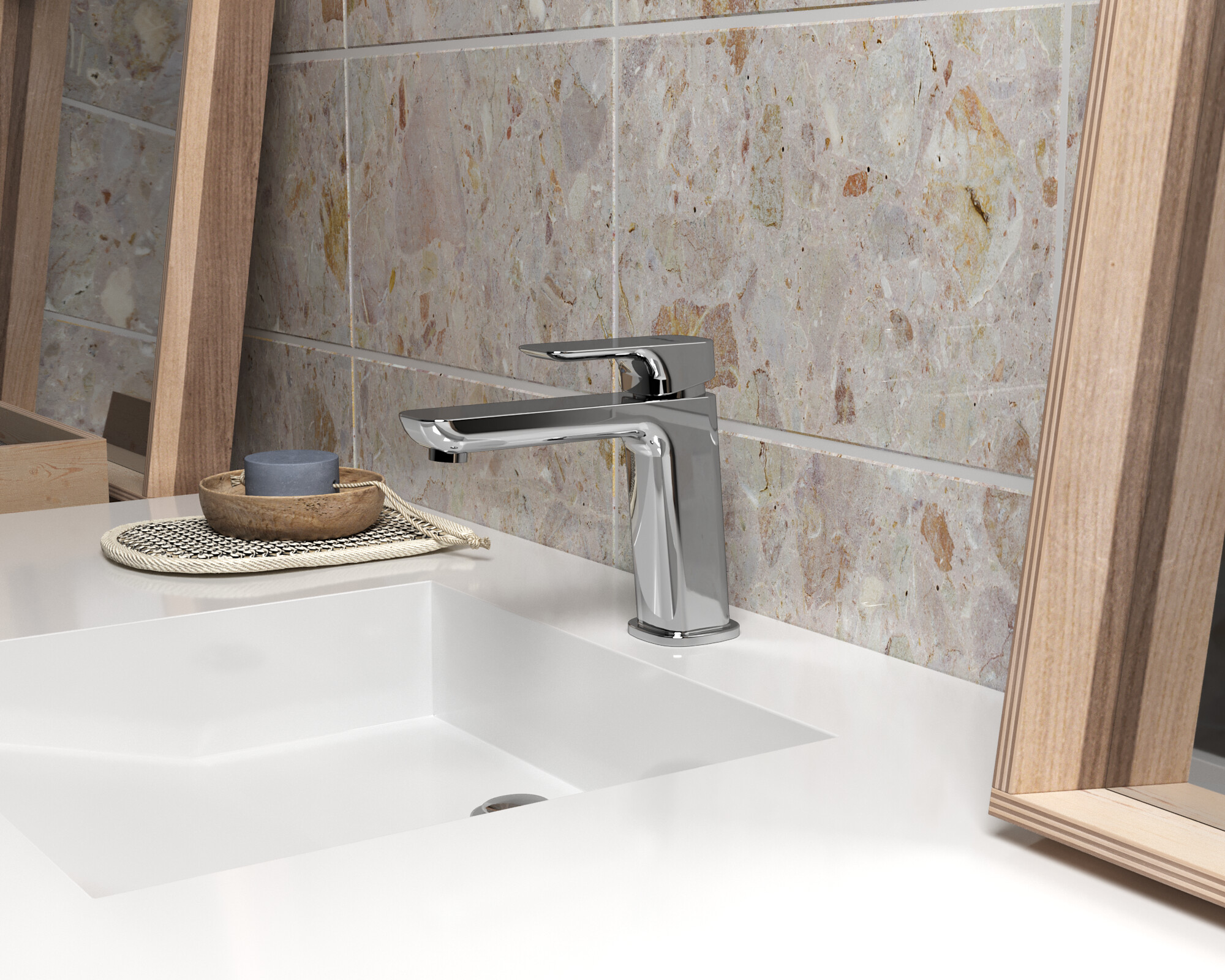 09CR205ME grifo de lavabo PAini Nove ME_ambiente