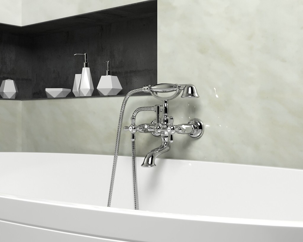 Grifo de bañera ducha PAINI Liberty con accesorios Cromo
