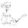 17CR509_tecnica Grifo de ducha PAINI Liberty Cromo Fabricado en Italia