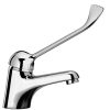 42CR205L Grifo de lavabo con maneta gerontológica Paini Creta Cromo Fabricado en Italia.